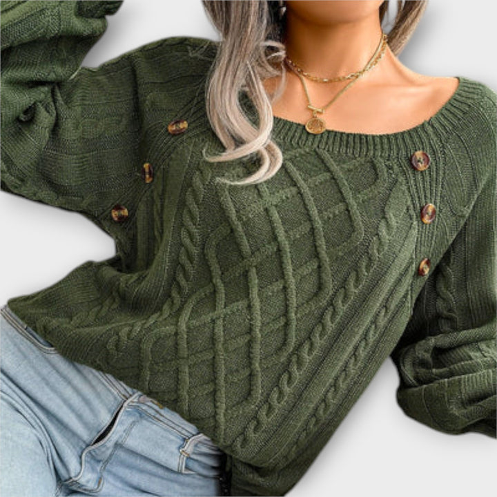 Malia | Knitted Jumper with Buttons