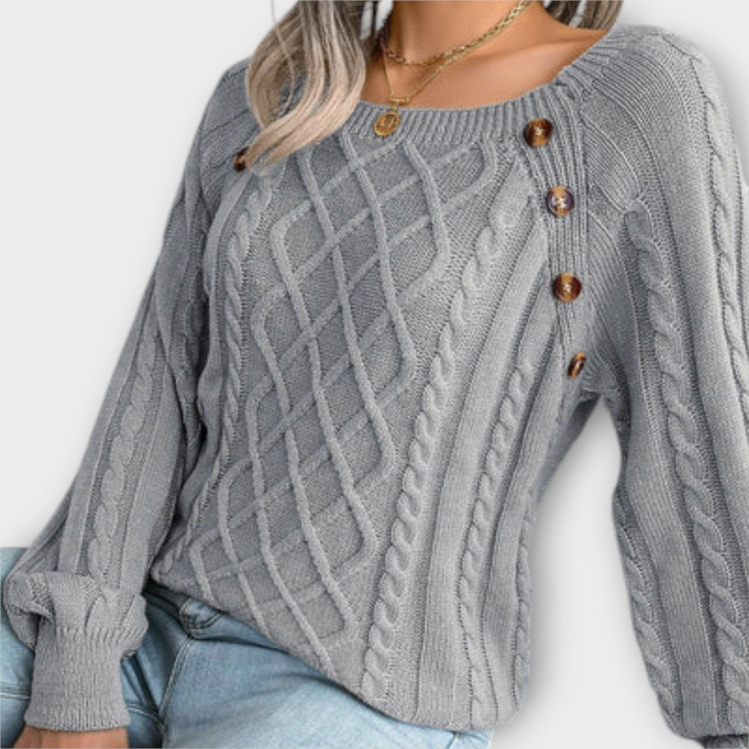 Malia | Knitted Jumper with Buttons