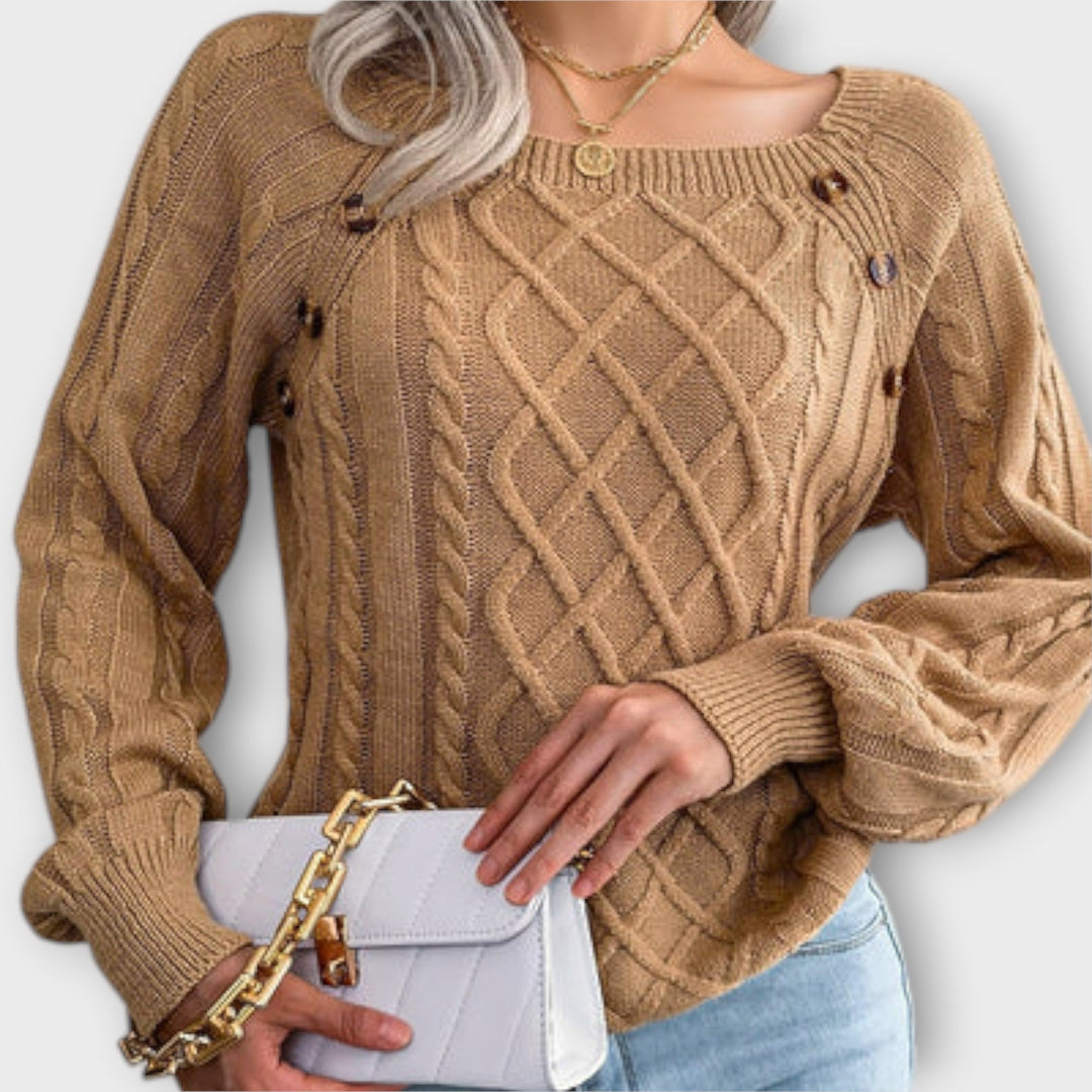Malia | Knitted Jumper with Buttons