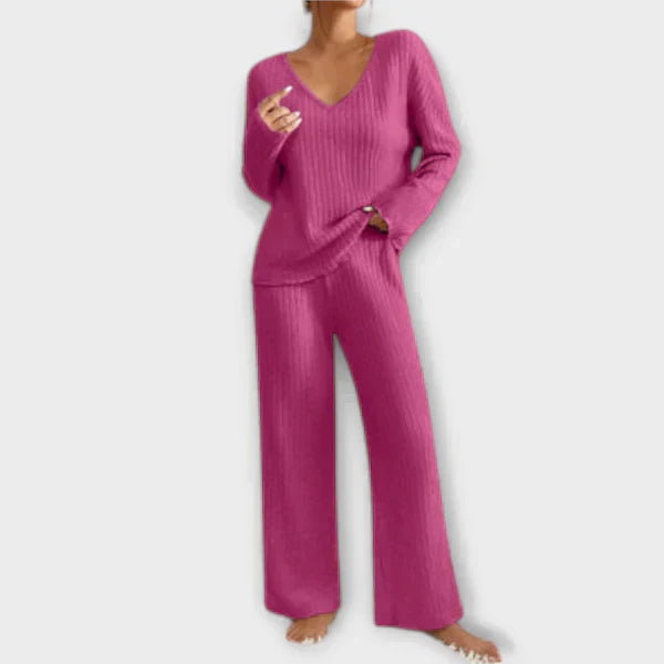 Ribbed Loungewear Set | Cozy and Stylish Outfit