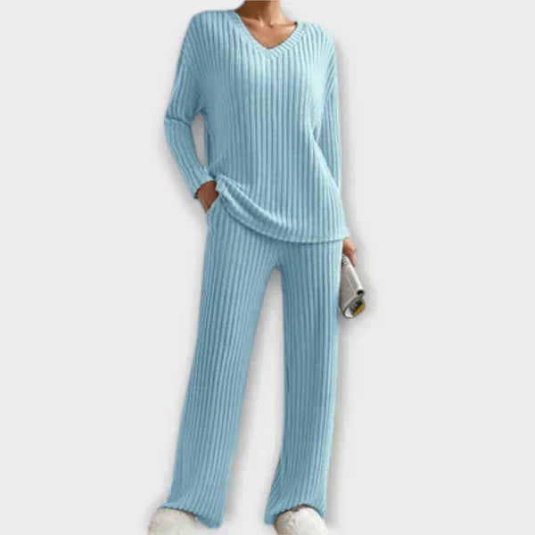 Ribbed Loungewear Set | Cozy and Stylish Outfit