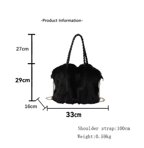 Laribelle | Versatile Plush Velvet Shoulder Tote Bag