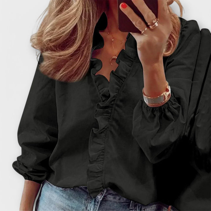 Amie | Elegant Ruffle Blouse