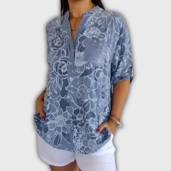 Clarinda | Printed Shirt with Buttons