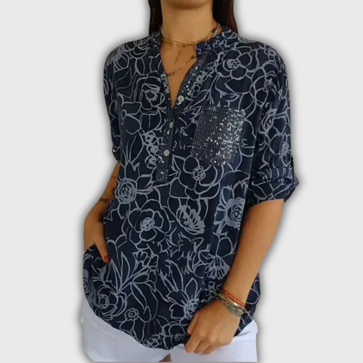 Clarinda | Printed Shirt with Buttons
