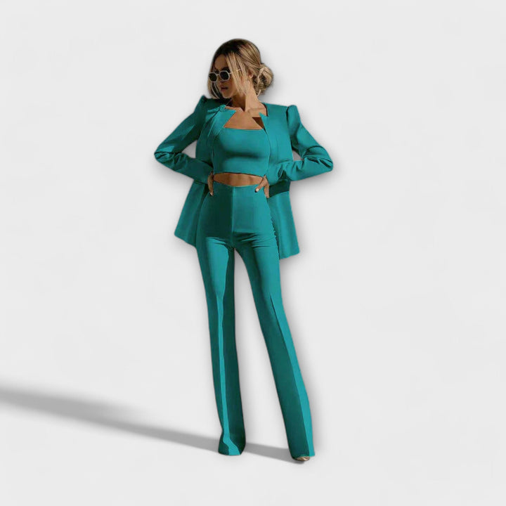 Selina | Stylish Three-Piece Set | Blazer | Top | Trousers