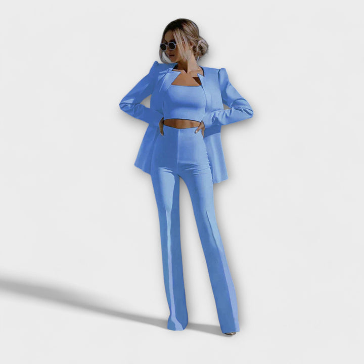 Selina | Stylish Three-Piece Set | Blazer | Top | Trousers