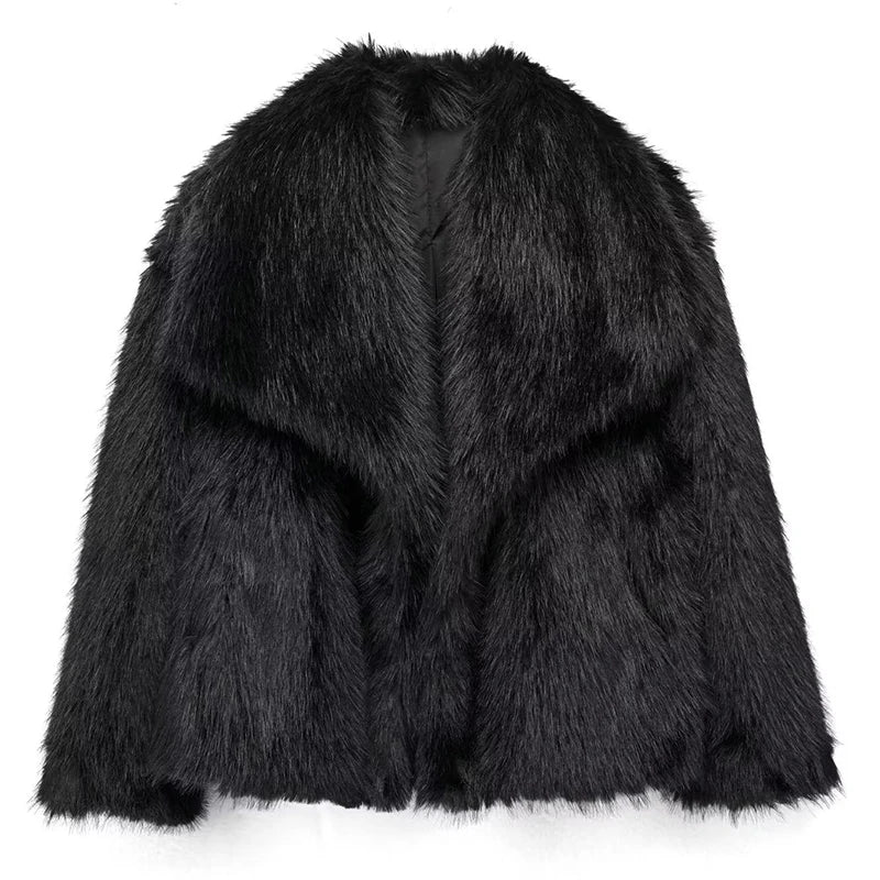 Charnotte | Women's Chic Faux Fur Winter Jacket