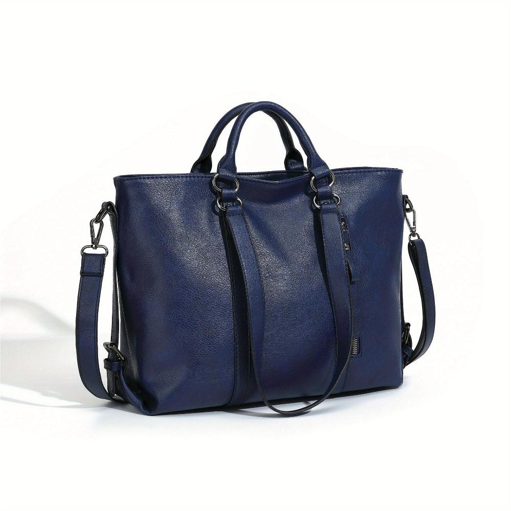 June | Leather Shopper Tote Bag