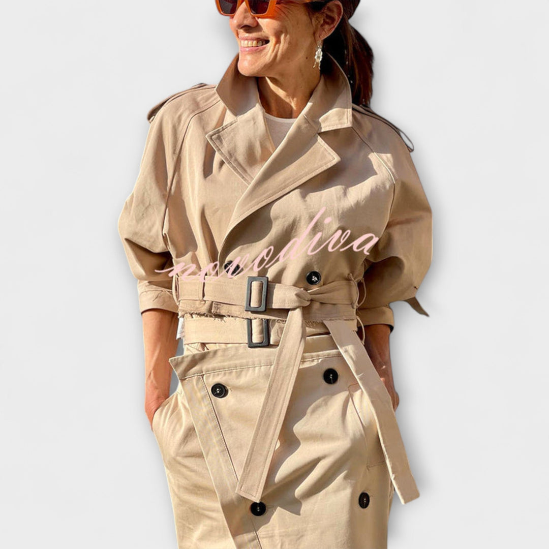 Lyra | Elegant Jacket | Midi Skirt with Pockets