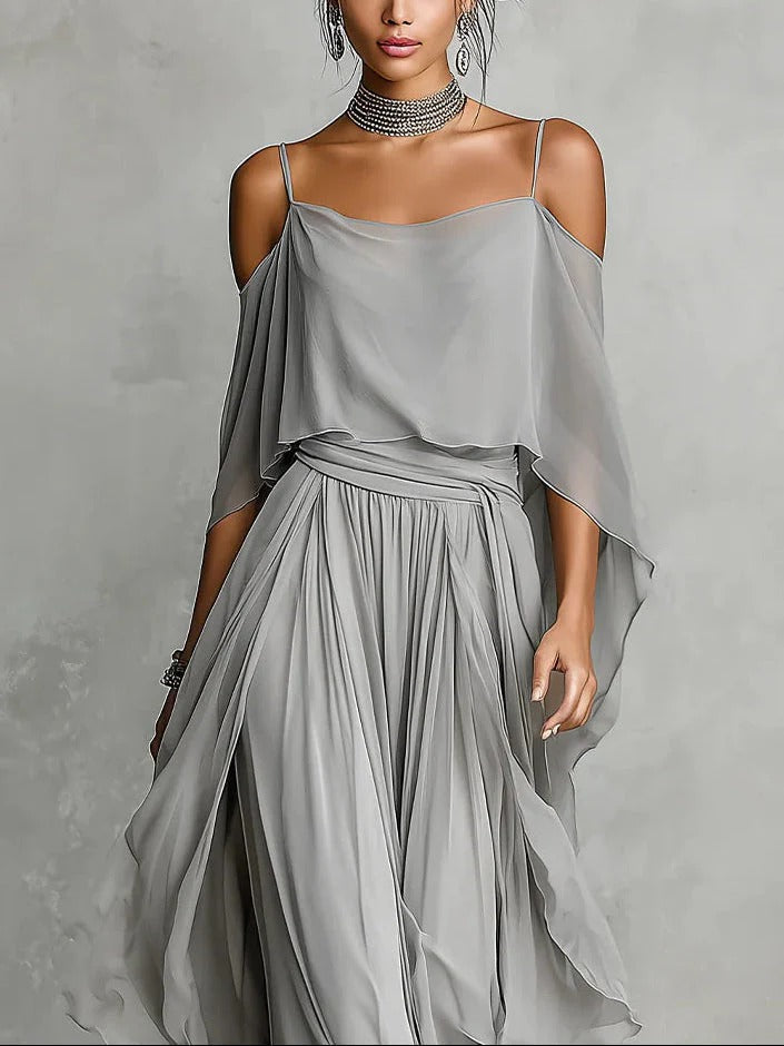 Isabella | Two-Piece Chiffon Set