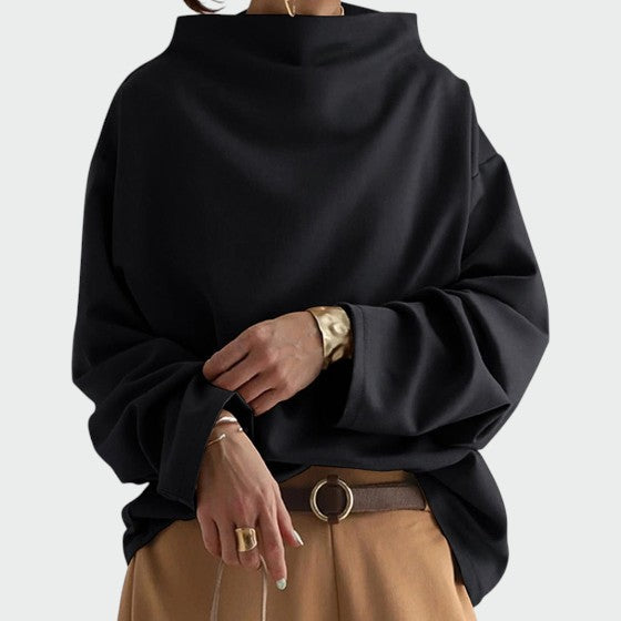 Olivia | High Neck Casual Top