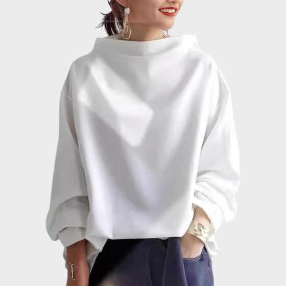 Olivia | High Neck Casual Top