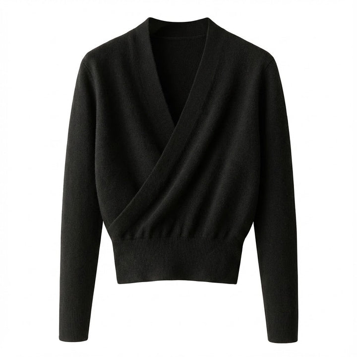 Eva | Relaxed V-Neck Wrap Sweater
