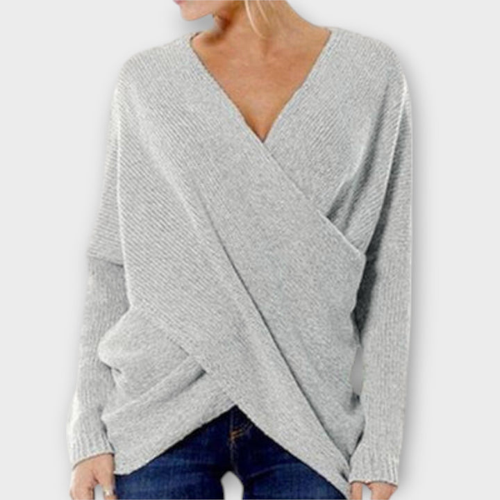 Heidi | Crossed Sweater
